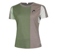 HEAD Play Tech T-Shirt Maglietta Donna-Salvia,Grigio