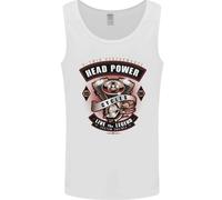 Head Power Moto Biker Uomo Gilet Canotta