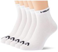 HEAD Quarter, Calzini Unisex - Adulto, Bianco/Nero, 35-38