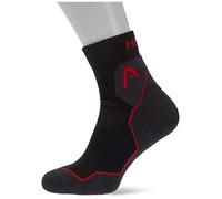 Head QUARTER, Calzini, Unisex - Adulto, Nero (Black / Red), 39-42