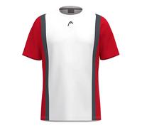 HEAD Club 25 Tech - Maglietta da Uomo, Colore: Rosso/Bianco