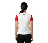 HEAD Club 25 Tech Maglietta Donna - Rosso, Bianco, Taglia: S