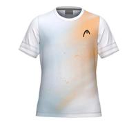 Maglietta per ragazze Head Girls Tie-Break II - white/tourquoise/apricot - Bianco (176 cm)