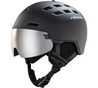 Head Radar Casco da Sci Con Visiera Integrale Snowboard Sport Invernali Nero