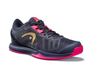 HEAD Scarpe da Donna Sprint PRO 3.0, Tennis, Vestito Blu/Rosa Fluo, 36.5 EU