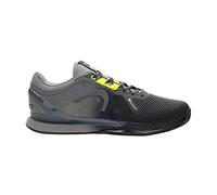 HEAD Scarpe da Tennis Sprint PRO SF 3.0 Uomo Grigio Scuro, Ginnastica, Nero Giallo, 42.5 EU