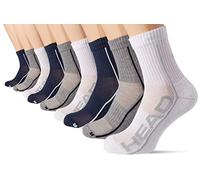 HEAD Short, Calzini Unisex - Adulto, Bianco/Navy/Grigio, 39-42