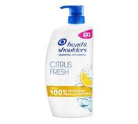 Head & Shoulders Citrus Fresh Shampoo Antiforfora Capelli Grassi 1000ml Flacone con Dosatore. Fino al 100% Protezione dalla Forfora. Clinicamente Testato. Uso Quotidiano. Freschezza agli Agrumi