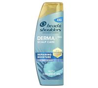 Head & Shoulders DermaXPro - Shampoo idratante antiforfora, 500 ml, con olio di cocco e complesso ceramide, 72H, idratante per cuoio capelluto secco