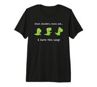 Head, Shoulders, Knees, And Toes Fail: T-Rex Dinosaur Humor Maglietta Premium