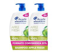 Head & Shoulders Shampoo Antiforfora Apple Fresh, Per Capelli Grassi E Cute, Clinicamente Provato, Dermatologicamente Testato, Formato Maxi Convenienza 2x1000ML