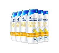 Head & Shoulders, Shampoo antiforfora Citrus Fresh, per capelli grassi, profumi di agrumi, confezione da 6 x 250 ml