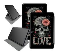 Head Skull Love Case Design per Microsoft Surface Pro X (2021/2020/2019) Tablet da 13 pollici, rotazione a 360 gradi con angoli di visione multipli per Microsoft Surface Pro X con auto sleep/wake