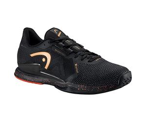 HEAD Sneaker Sprint Pro Sf Uomo, Nero / Arancione, 42.5 EU