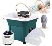 Head Spa Equipment Lavandino, vasca termostatica giapponese per shampoo a circolazione d'acqua, con fumigazione e terapia della luce, per casa e bellezza