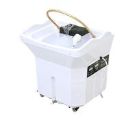 Head Spa Equipment Mobiles Shampoo Bacino per Massaggi Shampoo Letto con Serbatoio Acqua 60L 4 Ruote Universale (Bianco)