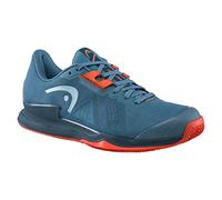 HEAD Sprint Pro 3.5 Clay Scarpe da Tennis, Uomo, Blu/Arancione, 45 EU