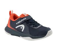HEAD Sprint Velcro 4.0 Kids, Scarpe da Ginnastica Unisex-Bambini e Ragazzi, Blu Scuro e Rosso, 30 EU