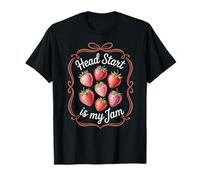 Head Start is My Jam Strawberry Teacher Pre-k Student Funny Maglietta