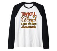 Head Start Teacher Grato Benedetto e Una Specie di Pasticcio Maglia con Maniche Raglan