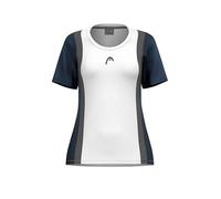 Head Maglietta Donna Club 25 Tech Blu scuro/Bianco Taglia S