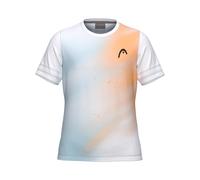 Maglietta per ragazze Head Girls Tie-Break II - white/tourquoise/apricot - Bianco (140 cm)