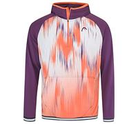 Felpa da tennis da uomo Head Topspin Hoodie - flamingo/print vision - Multicolore (XXL)