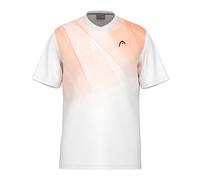 HEAD Topspin T-Shirt Boys, Bianco e Arancione, 152 Unisex-Bambini e Ragazzi
