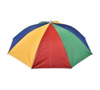 Head Umbrella, Umbrella Hat, UV Protection cap, Adjustable Sunshade Headwear for Fishing, Golf, Camping, Beach, Gardening, Outdoor Travel & Sun Safety with 80cm Arc Coverage, Iridiscent