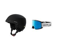 HEAD Unisex-Adult Compact Evo MIPS, Casco da Sci e Snowboard Unisex Adulto, Nero, M/L incl. HEAD HORIZON 2.0 5K + Lente di ricambio
