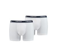 Head Uomo Boxer, 2er Pacco - Cotone Elasticizzato, Base, Bianco e Nero Bianco/Ma