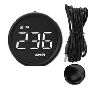 Head Up Display Auto Allarme di velocità eccessiva Tachimetro Auto Head Up Display Esterno Fuoristrada Guida KM/h Gadget intelligenti GPS(WHITE)