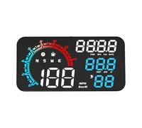 Head Up Display Auto Display HUD GPS Head Up universale Tachimetro Contachilometri Proiettore parabrezza con allarme di guida for affaticamento da velocità eccessiva(G11 Color)