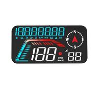 Head Up Display Auto GPS HUD Tachimetro digitale Plug and Play for tutte le auto Caratteri grandi KMH MPH Chilometraggio Ora locale Altitudine Head-up Display(G12 Color)