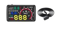 Head Up Display Auto Head-Up Display Tachimetro Proiettore parabrezza Consumo carburante Temperatura acqua RPM Velocità Tensione Allarme guasto(No bracket)