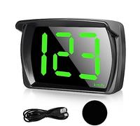 Head Up Display Auto HUD: Aicharynic Tachimetro Digitale per Auto Tachimetro Universale Auto Head Up Display con GPS + Beidou Dual Chip per tutte le Auto, USB Plug and Play, KMH