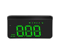Head Up Display Auto Sistema di allarme for eccesso velocità GPS HUD Car Head Up Display Computer bordo Proiettore for parabrezza Tachimetro digitale intelligente(Green)