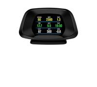 Head-Up Display P19 HUD Schermo TFT OBD2 + GPS Doppio sistema Tachimetro digitale con avvisi di velocità eccessiva e affaticamento, bussola, altitudine