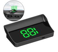 Head-Up Display per auto, tachimetro GPS universale, tachimetro digitale per auto, tachimetro GPS per auto e moto, Plug & Play