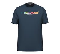 Head Maglietta Rainbow a Manica Corta Uomo Blu Scuro Taglia M