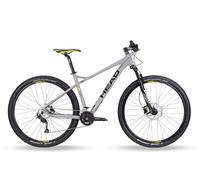 HEAD X-Rubi 1.0, Mountain Bike Unisex Adulto, Grigio Opaco/Giallo, 44
