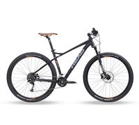 HEAD X-Rubi 1.0, Mountain Bike Unisex Adulto, Nero Opaco/Arancione, 44