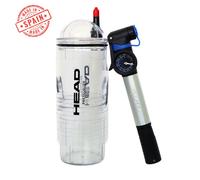 HEAD X3 Pompa pressurizzatore per palline da tennis e padel + Pompa ad aria 22 cm - Mantenere e recuperare la pressione tra fiammiferi, marca Head