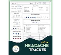 Headache Tracker: Daily Tracking Journal For Migraines and Chronic Headaches With Food Tracker to Identify Triggers & Pain Levels