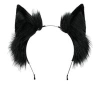 Headband, Black Cat Ears Headbands, Lovely Black Animal Ears Hairband, Kitty Ears Headband, Cat Ears Black, Hair Hoop Simulated Animal Ears Headband For Masquerade Party
