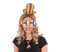 Headband My Other Me Hat Rainbow One Size Costume Accs NUOVO