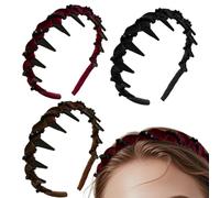 Headbands, Hair Accessories, 5.91x5.12x1.18 pollici, Stylish Grip Support, Anti-Slip Teeth, Fashion Hairband, for Wedding, Party, Dinner, Gathering, Data, Ufficio, Travel, Photoshoot