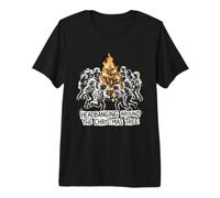 Headbanging Around The Christmas Tree Metal Christmas Maglietta Premium