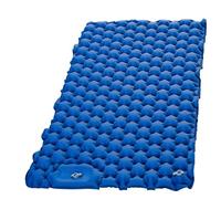 HEADBOARD Materassino Da Campeggio Autogonfiante Doppio Con Pompa A Pedale E Cuscino, Materasso Gonfiabile Ultralleggero Per Tenda, Trekking, Escursioni E Viaggi Outdoor,Blu,Double