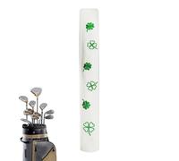 HeadCover Lucky Shamrock - Protezione per bastoni da allenamento in pelle, manico per albero antiscivolo, copertura per l'allineamento leggero, accessorio da golf elegante